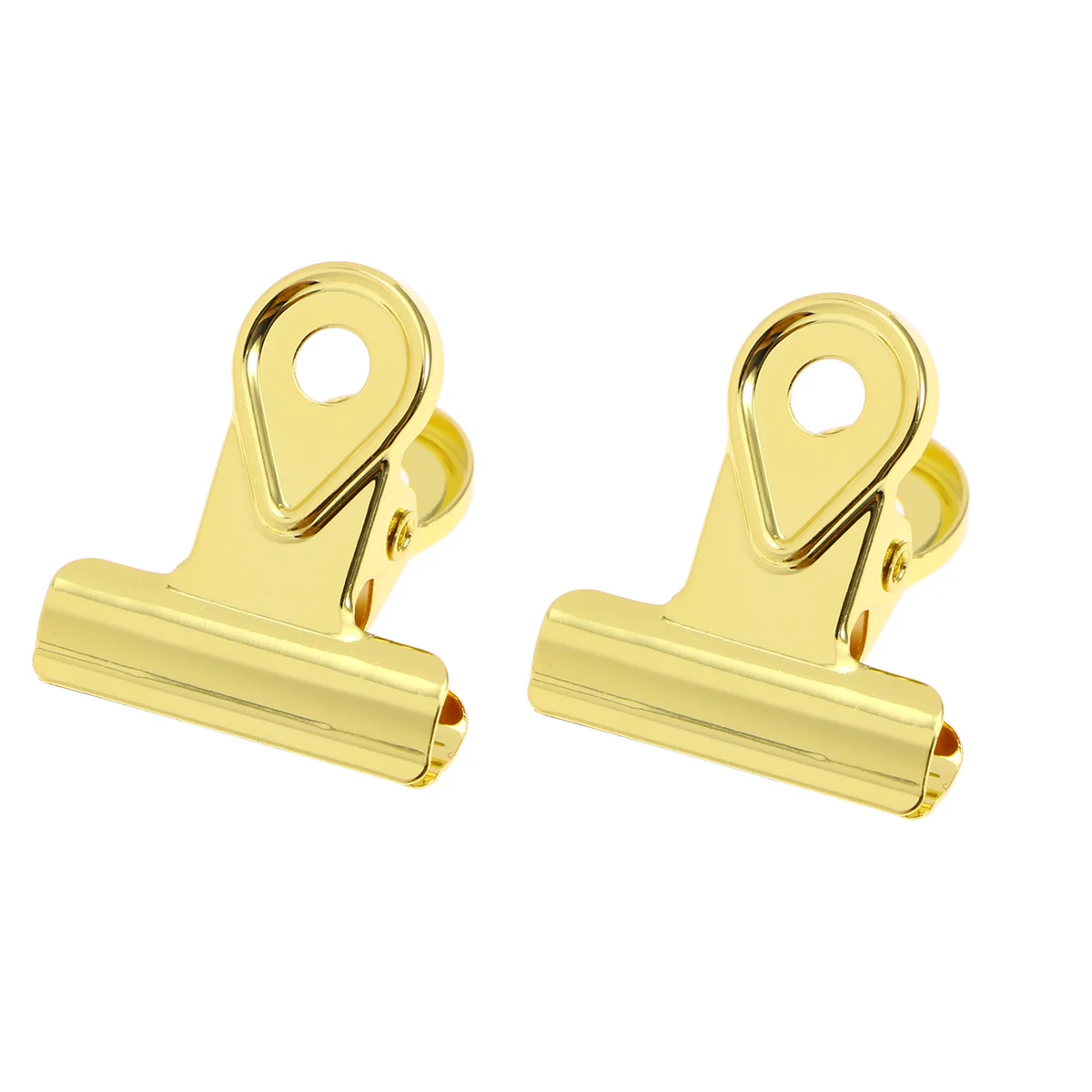 

20PCS Metal Hinge Clips Binder Clips Paper Clamp Copper Paper Clips - Gold (20MM) copper clip