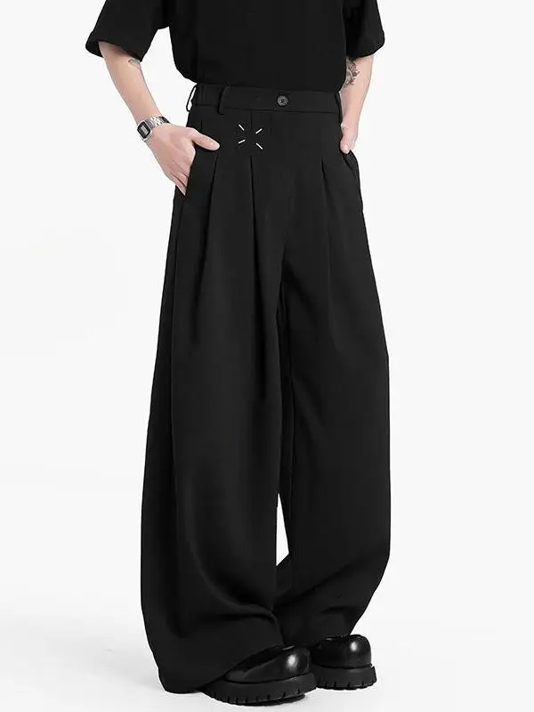 

Cleanfit Bla Wide Leg Men's Casual Pants Spring Summer New Loose Fit Youthful Sle All Season Long Trousers