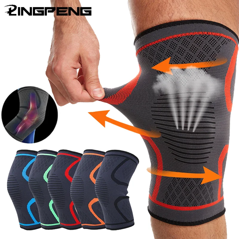 2pcs Knee Pad-Protective Knee Braces for Running Cycling,Stay Comfortable,Shock-Absorbing,Breathable, Adjustable and Anti-Slip