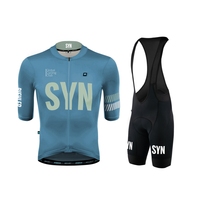 2024 Summer Short Sleeve Cycling  Jersey Men White SYN Cycling Clothing Bicycle MTB Sets Ropa Ciclismo Hombre