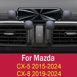 Zwaartekracht Auto Telefoonhouder Mobiele Telefoon Ondersteuning Mount Voor Mazda CX-5 2016-2024 CX-8 2019-2024 Accessoires