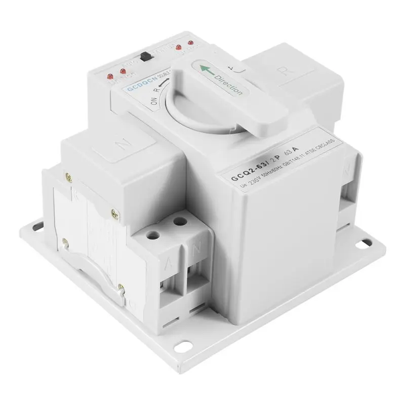 ABKS-Dual Power Automatic Transfer Switch 2P63A Switch Gear Switch Cb Class Ats Home Single Phase 220V