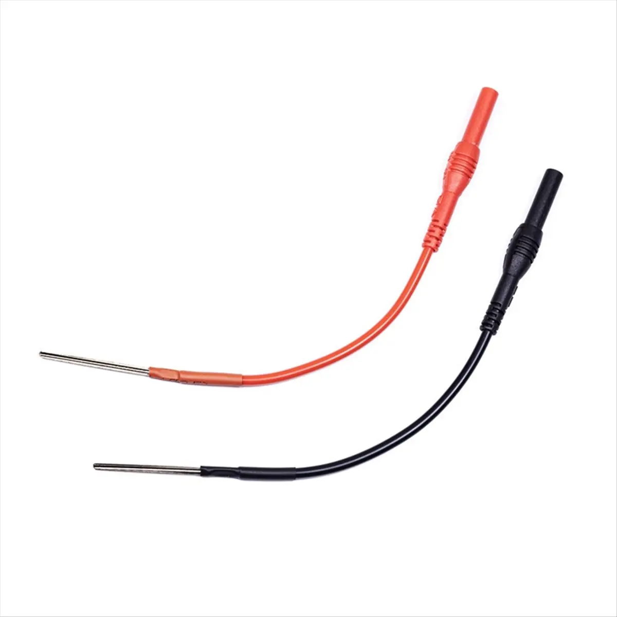 AA83 2Pcs 4mm Female Adapter Cable Pin Plug Terminal Wire Multimeter Hook Banana Plug Test Leads Silicone Flexible