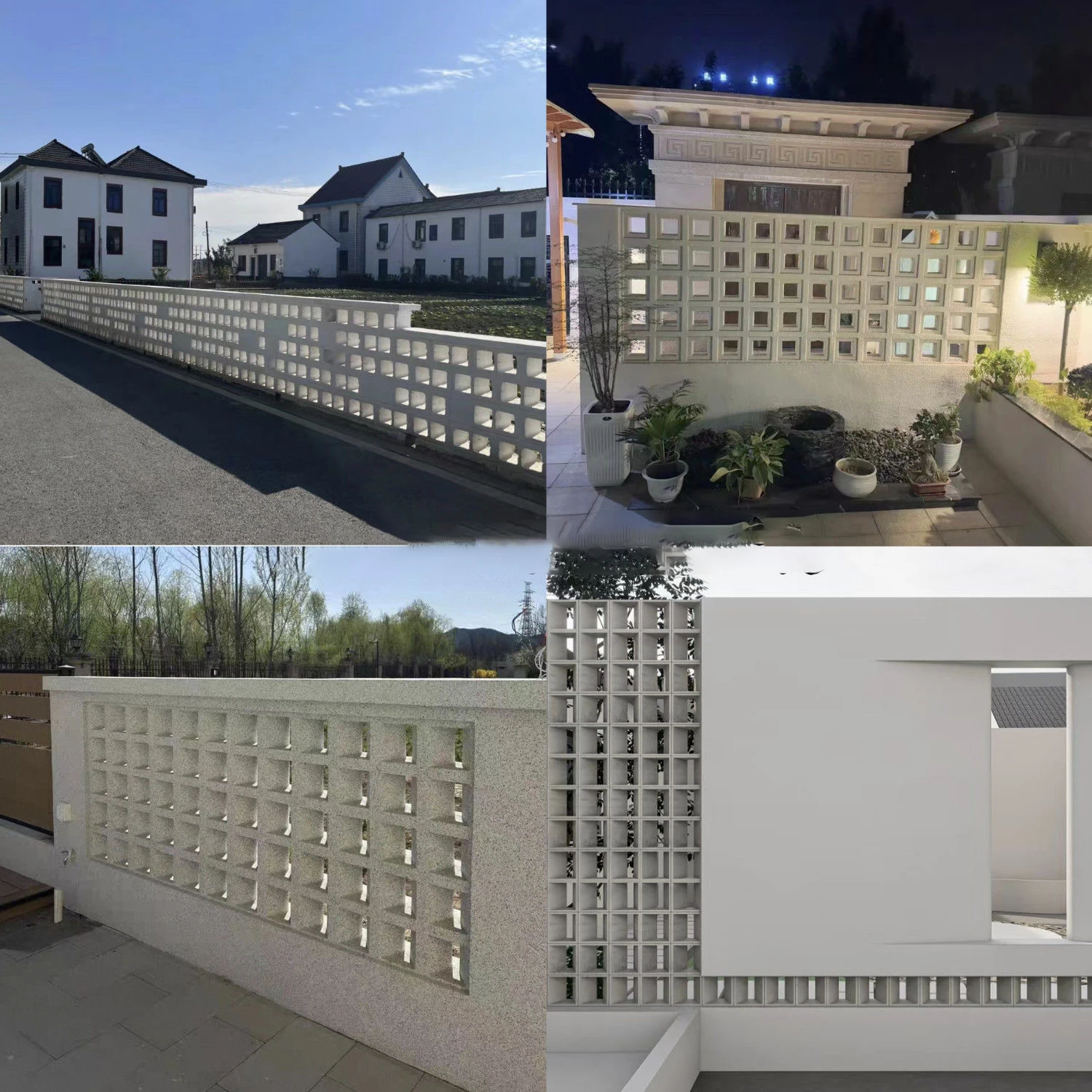 Mini Hollow Brick Mold, Scale Model Concrete Plaster Form, Reusable Porous Block Mould for DIY Home Renovation & Interior Design