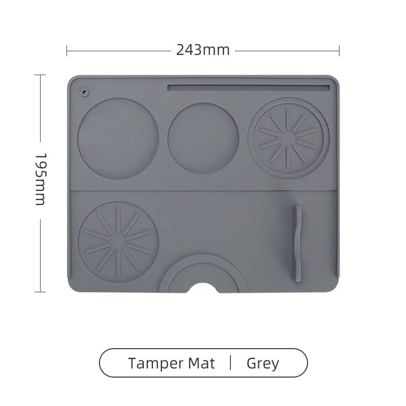 1pc Tamper Mat Grey