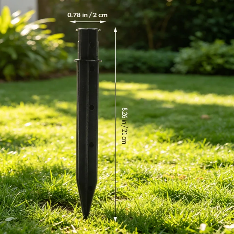 8 Pcs Solar Lawn Light Ground Stake Replacement Plastic Spike For Lamp Decorative Stakes Outdoor Light Fixing Accessories Yard