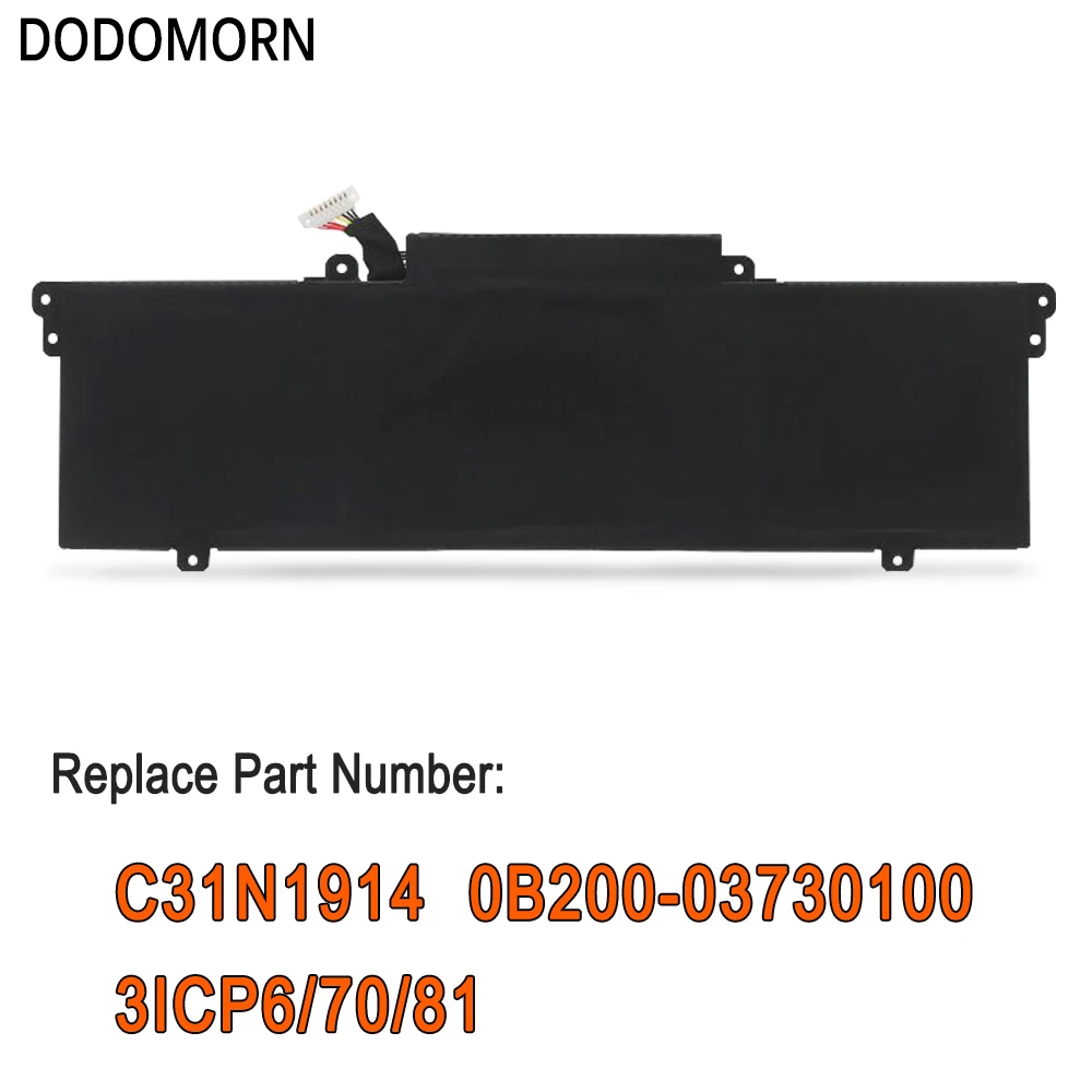 DODOMORN-bateria do portátil para Asus ZenBook 14, C31N1941, UX435EA, UX435EG, UM425QA, UM425UAZ, ultraleve, UX435EAL, 13 UX425UG, 63Wh