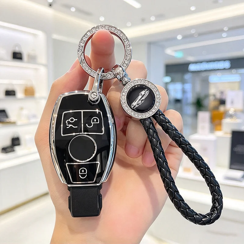 3 Buttons TPU Car Remote Key Case Cover For Mercedes Benz A C E GL S GLA GLK CLS Class AMG W205 W212 W463 W176 X166 Shell Fob