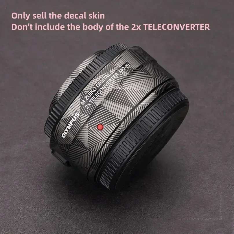 For Olympus 2X TELECONVERTER MC-20 Decal Skin Vinyl Wrap Film Protective Sticker MC20 Tele Converter 40-150 40-150MM 300mm F4