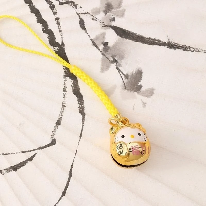 Sanrio Hello Kitty Phone Chain Bag Pendant Beckoning Cat Keychain Key Ring Backpack Pendant Ornaments Jewelry Strap Key String