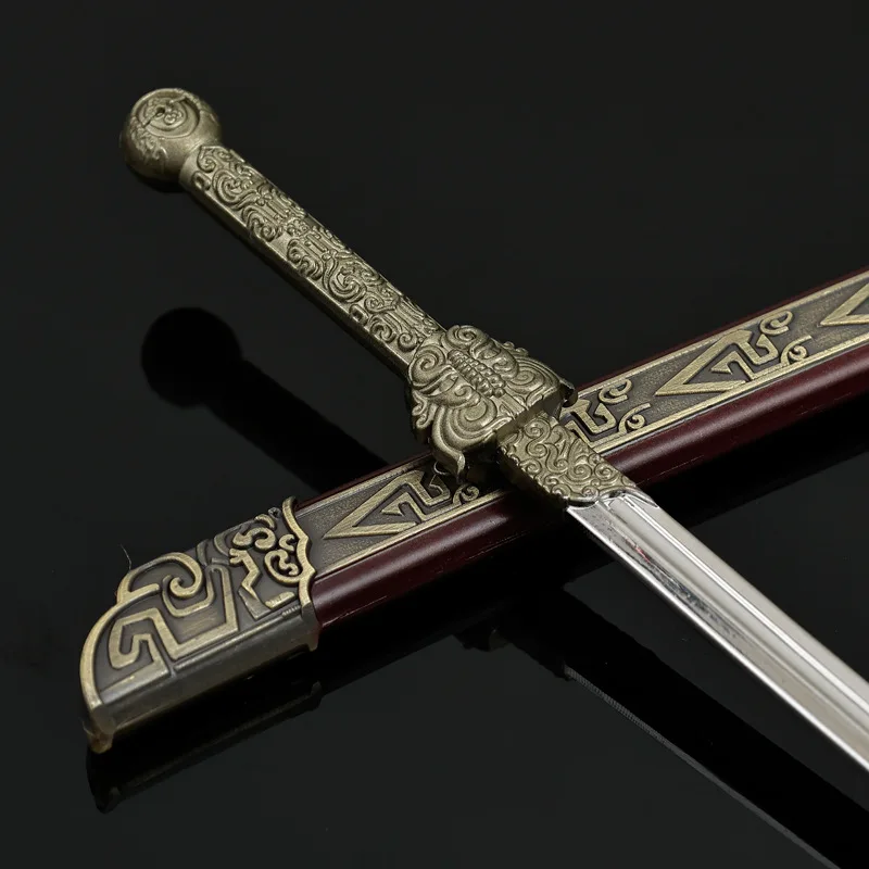 A Book Dream Film Peripherals Thousand Feather Blade Knife 22cm Full Metal with Sheath Outdoor Toy Sword Collections Figure