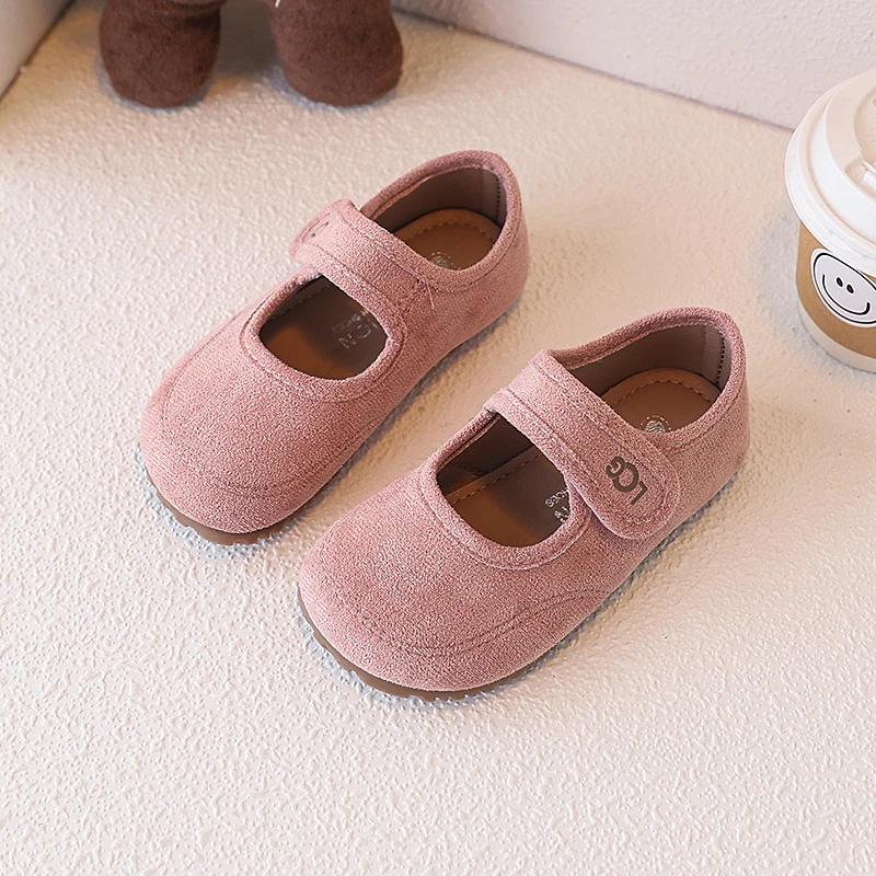 Mary Janes-Schuhe für Kinder, Wildleder, flach, für den Frühling, lässig, Unisex, flache Schuhe für Mädchen, atmungsaktiv, flexibel, prägnanter Stil, Kinderschuhe, Größe 23–36 – Detail 4