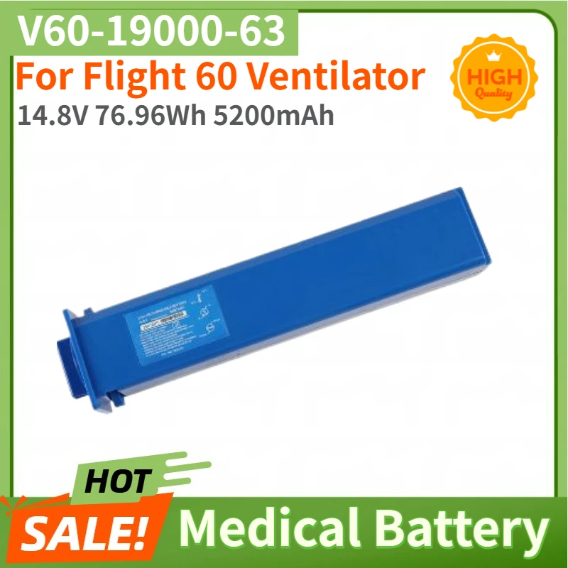 V60-19000-63 High Quality Medical Battery 14.8V 76.96Wh 5200mAh for Flight 60 Ventilator Brand New Replacement Battery