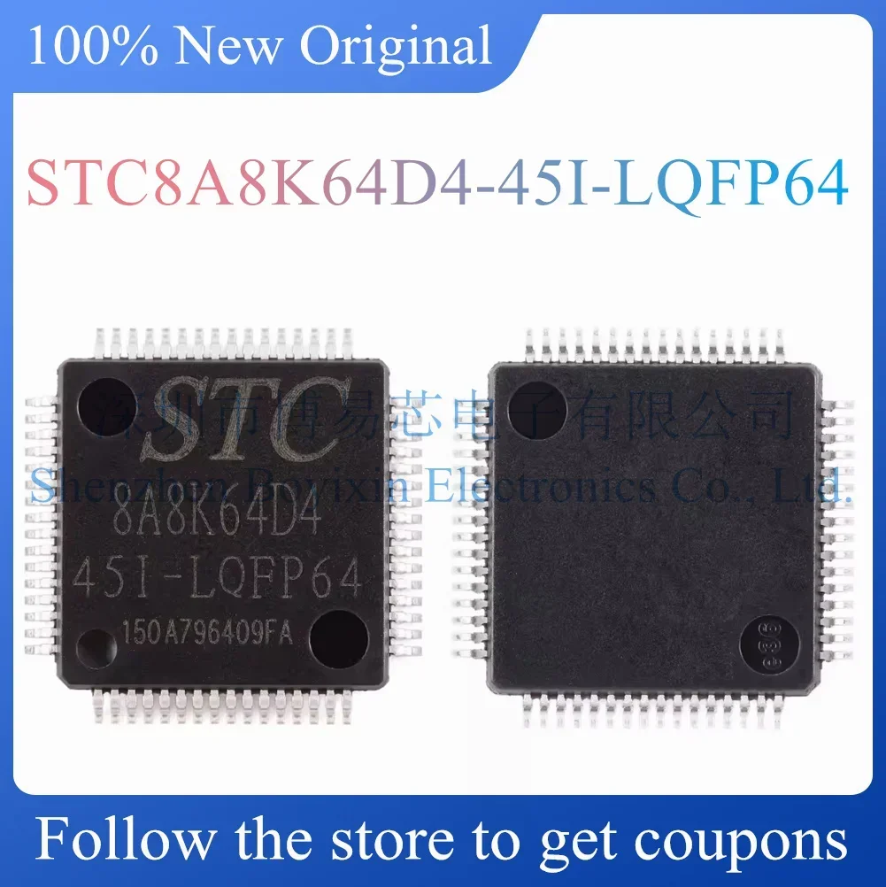 

NEW STC8A8K64D4-45I-LQFP64 Original genuine LQFP-64