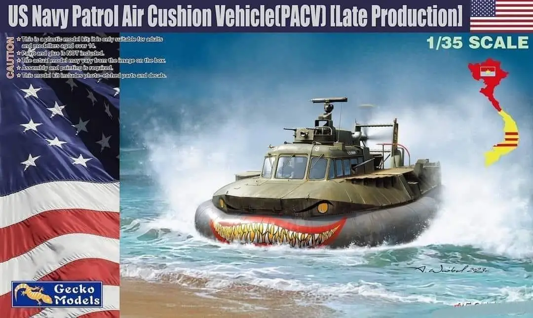 Gecko Models 35GM0101 1/35 US Navy Patrol Air Cushion Vehicle[PACV] (Late Production)