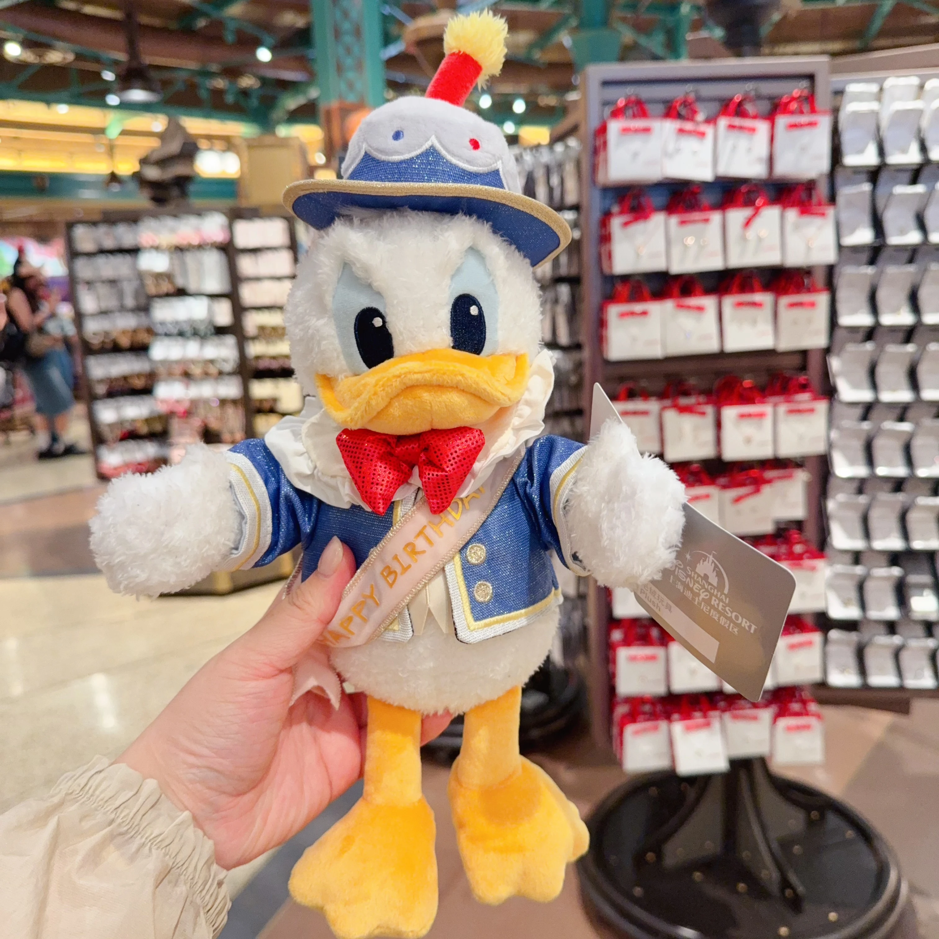 Shanghai Disneyland 2026 Donald Duck Goofy Mickey & Minnie Plush Keychain Pendant Travel Souvenir & Birthday Gift view 4