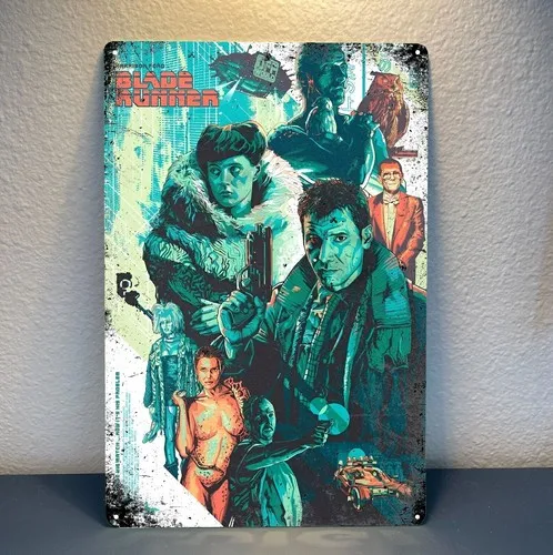 Blade Runner Movie Metal Poster - Collectable Tin Sign 20x30cm  -aluminum