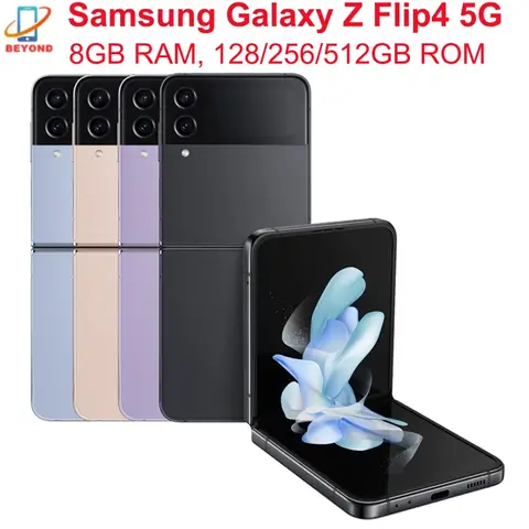 Samsung Galaxy Z Flip 4 Z Flip4 5G F721N F721U1 F721B 6.7" 8GB 128/256/512GB NFC Snapdragon Foldable Original 99% New Cell Phone