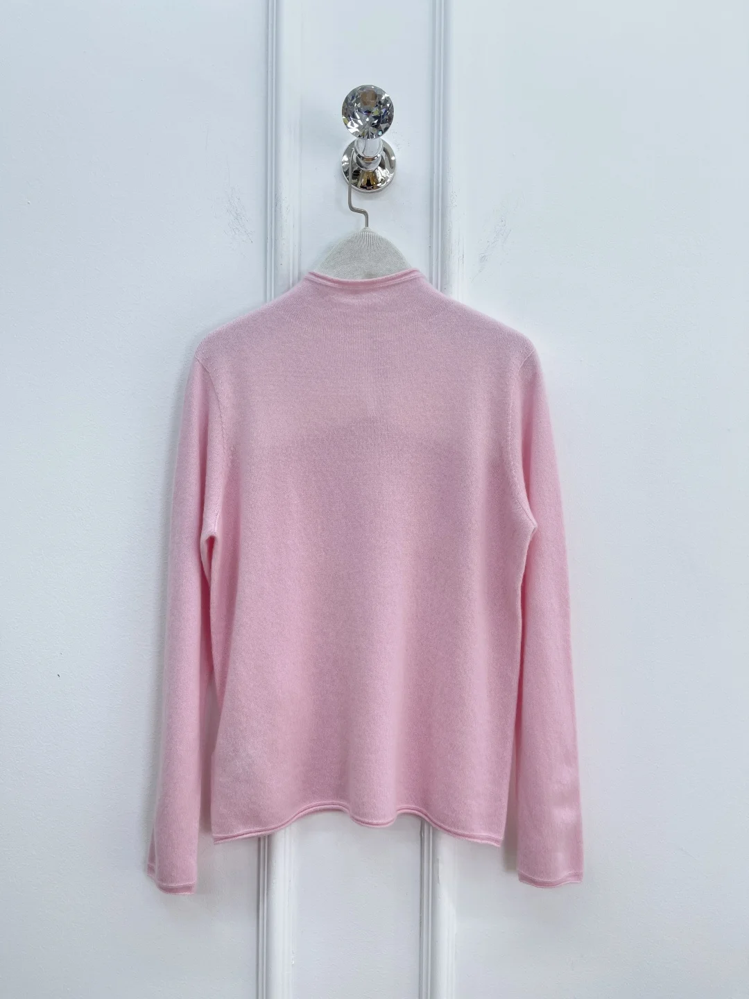Women's 100% Cashmere Knitted Pullover High Neck Long Sleeve Slim Sweater