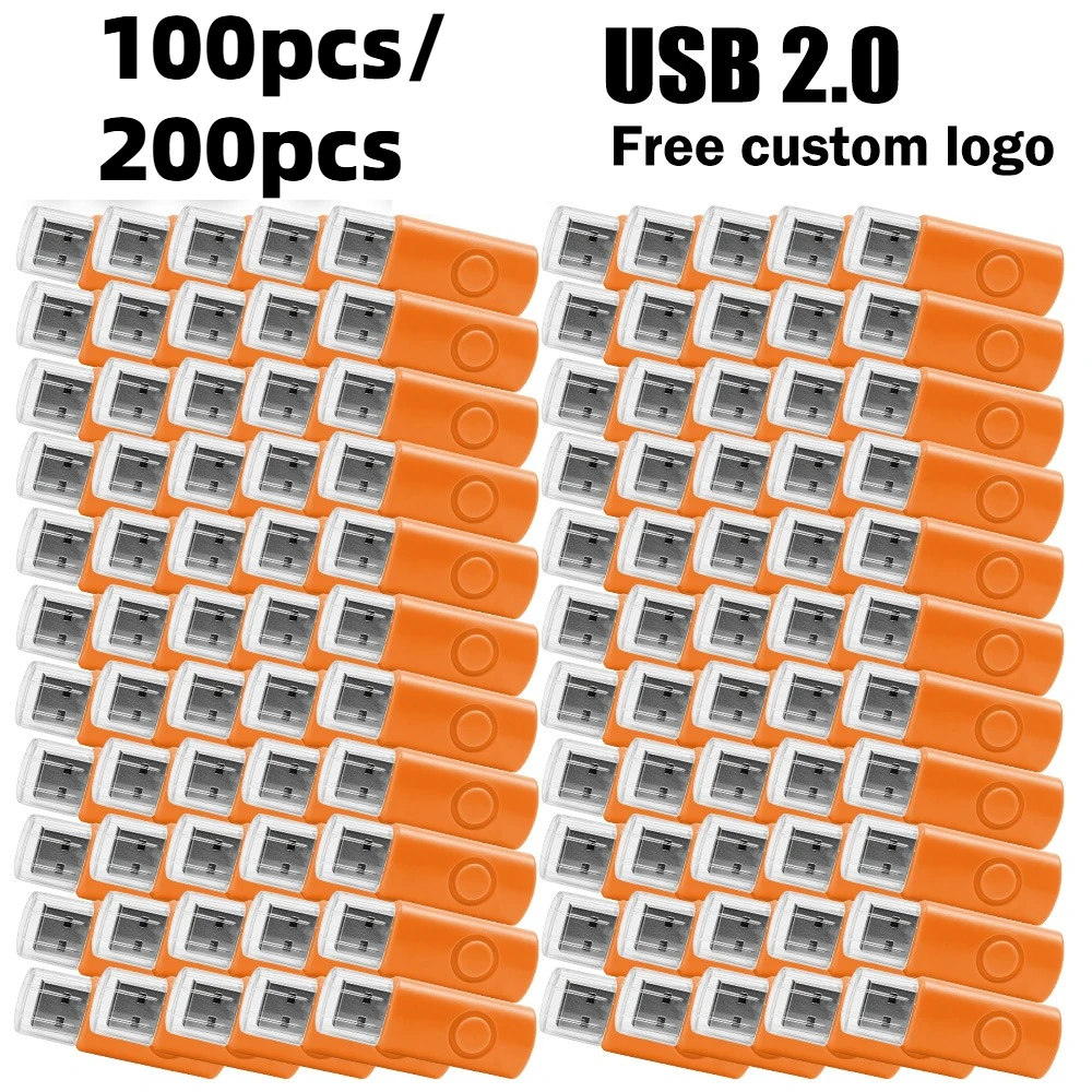 

100/200PCS custom Flash Drive Pen Drive 1GB 2GB 16GB 32GB 64GB Usb Stick 2. 0 memoria stick memory Flash Drive Pendrive