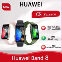 2024 New Original HUAWEI Band 8 Smart Band All-day Blood Oxygen 1.47'' AMOLED Screen Heart Rate Smartband 2 Weeks Battery Life