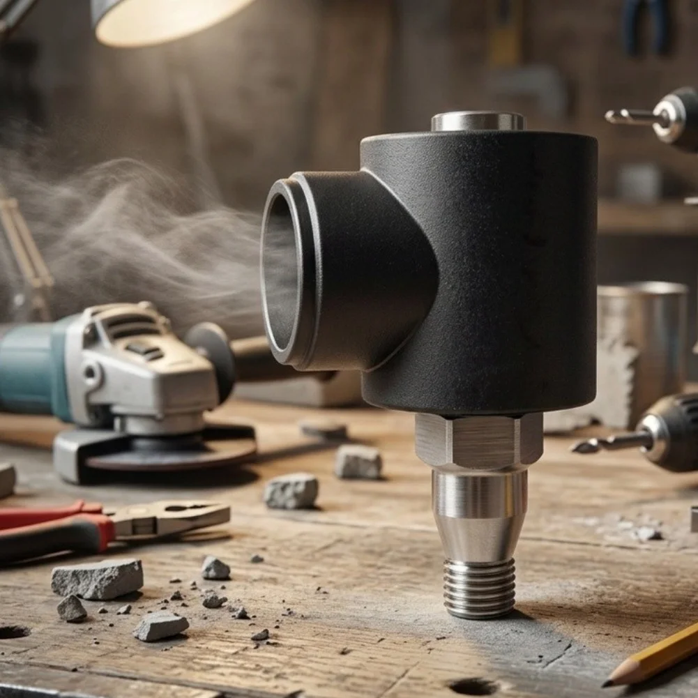 22mm Dust Extraction Adapter for M22 Threaded Drilling Equipment with Compact Profile and Functional Reliability