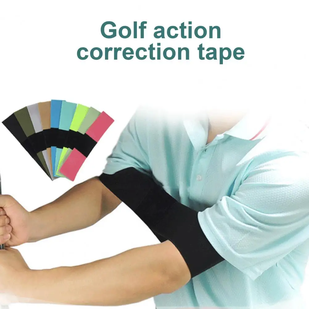 Golf Swing Training Arm Band Belt Aid Golf Swing Correcting Elastic Arm Band Assist Posture Motion Correction Golf Swing Trainer