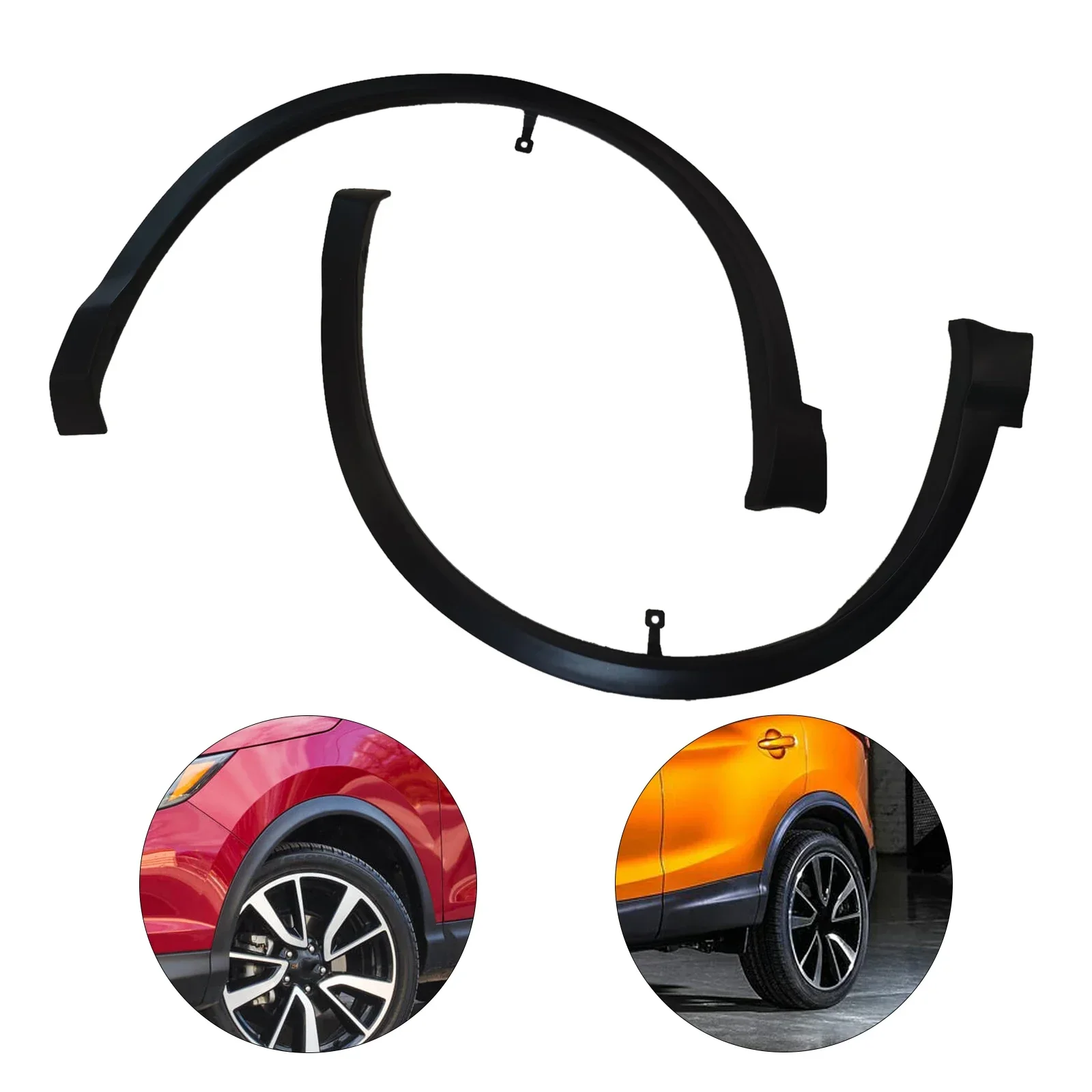 

Черные левые и правые передние колесные арки для Nissan Rogue Sport 2017-2021, высококачественное гибкое крыло, крутое украшение