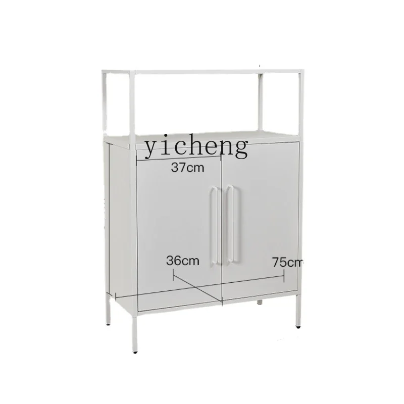 Iron Sideboard Cabinet Small Apartment Simple Storage Storage Cabinet Home Living Room Wall Locker