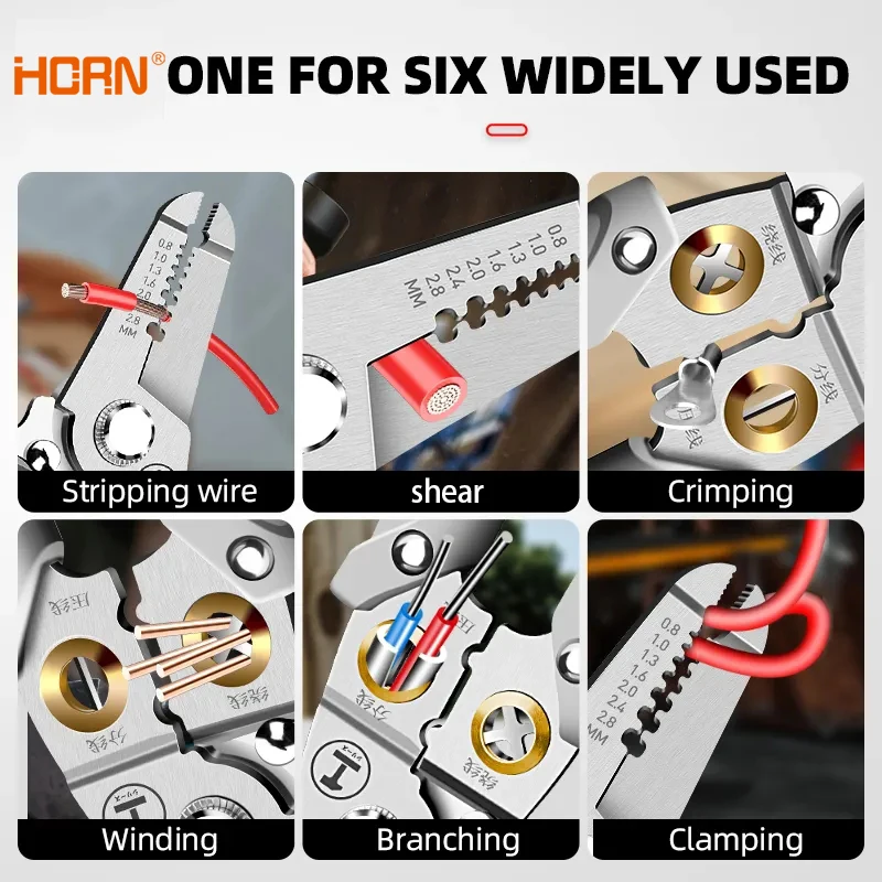 Wire stripper Multifunctional electrical pliers Split-wire winding and peeling pliers New pliers press pliers Wholesale wire