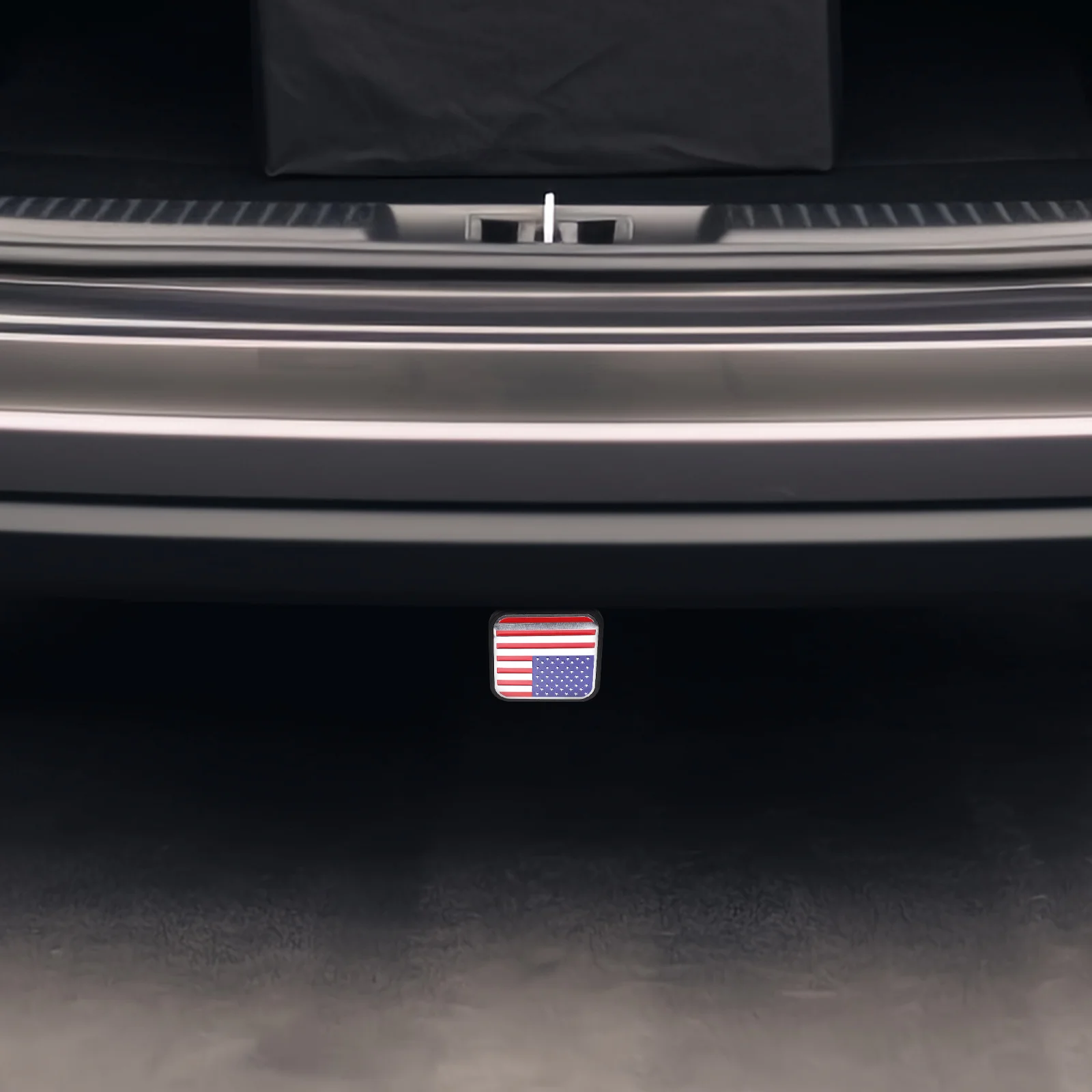 

American Flag Hitch Cover Durable Rubber Trailer Hitch Accessories Easy Installation Protective Design for Offroad Cars and