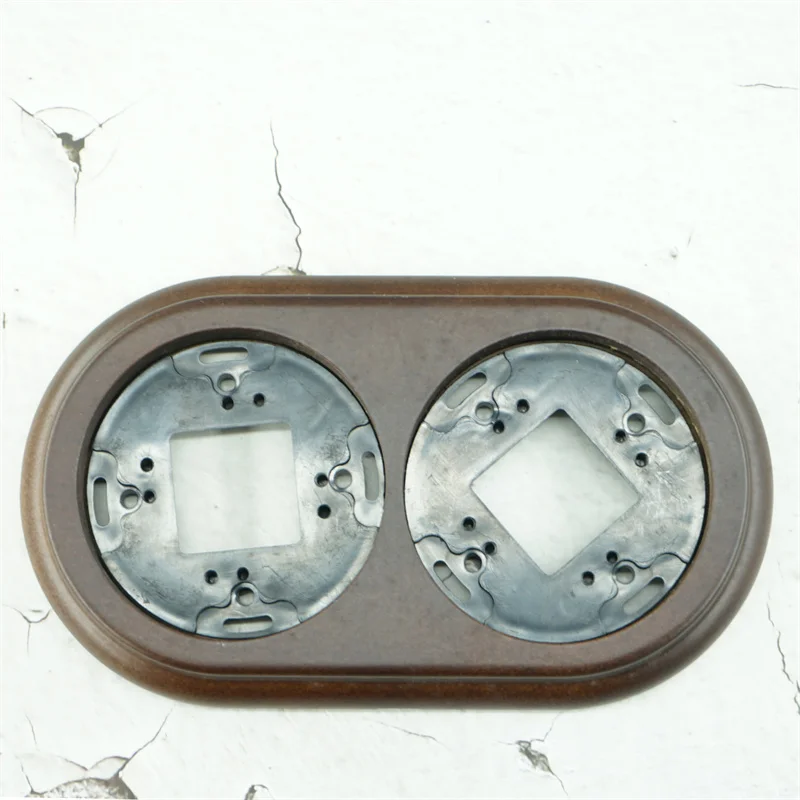 Porcelain Ceramic Surface Single Double Frame For Wall Switch and Socket Decorative Vintage Retro