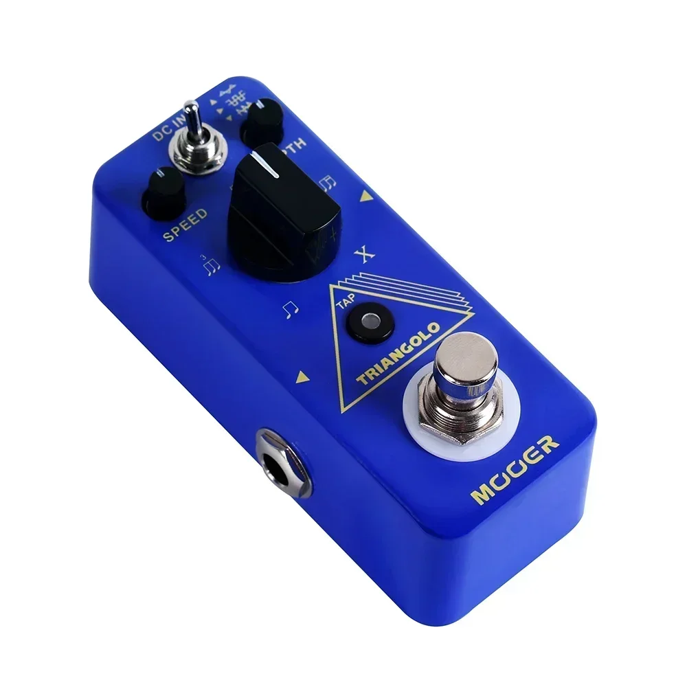 Mooer Triangolo Guitar Micro Tremolo Pedal With 3 Selectable Wave Forms, 5 Different Sub Division Values, Guitar Gigging Effects