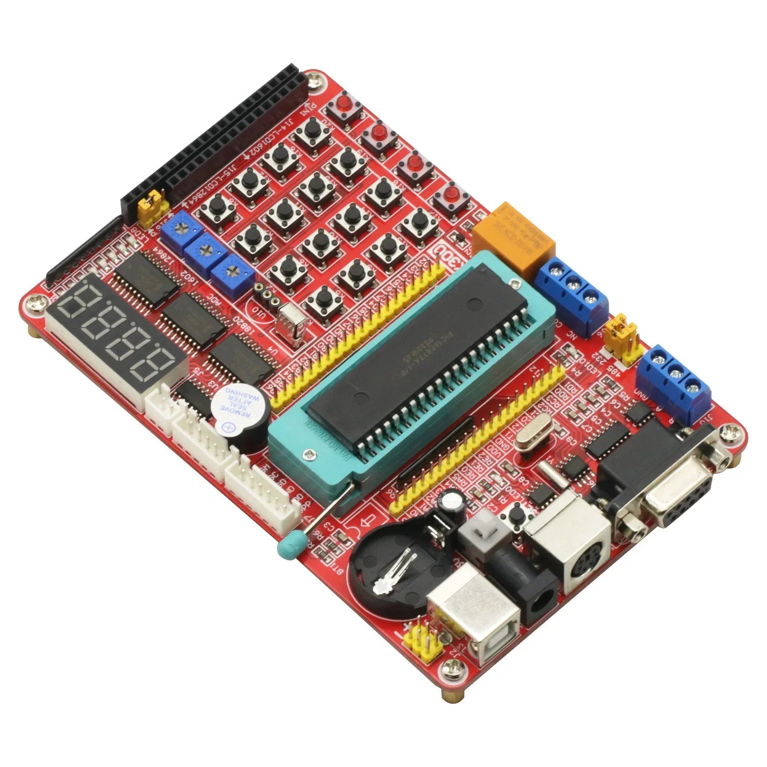 

1PCS PIC MCU development Mini System PIC Development Board + PIC16F877A For arduino Board Module