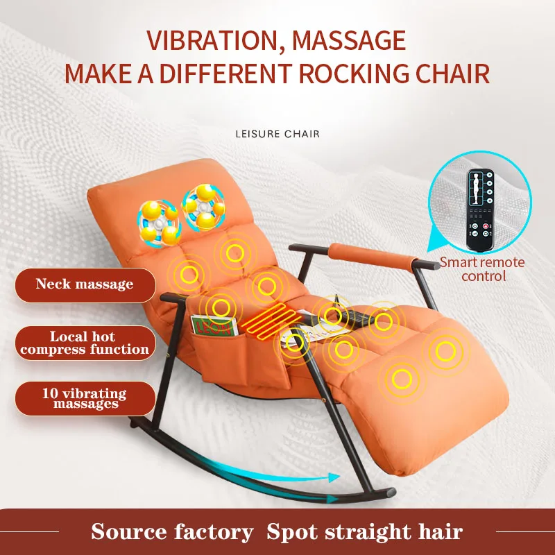 Comfortable folding sofa massage chair Vibrating heated massage rocking chair for office and living room