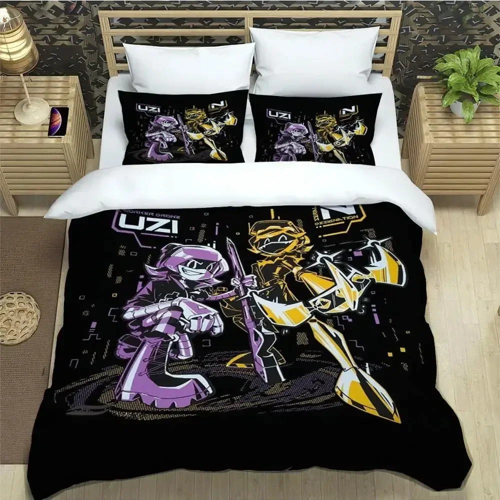 

Murder Drones Cartoon Printed Bedding Sets exquisite bed supplies set duvet cover bed comforter set bedding luxury birthday gift