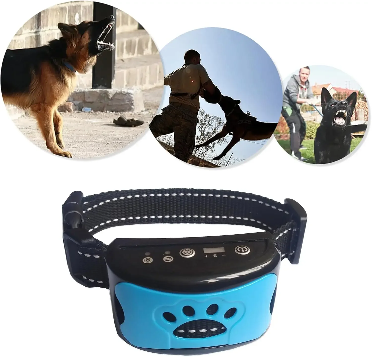 

Safe Rechargeable Waterproof Vibration Beep No Bark Anti Barking Dog Collar Electronic No Bark Control Collar