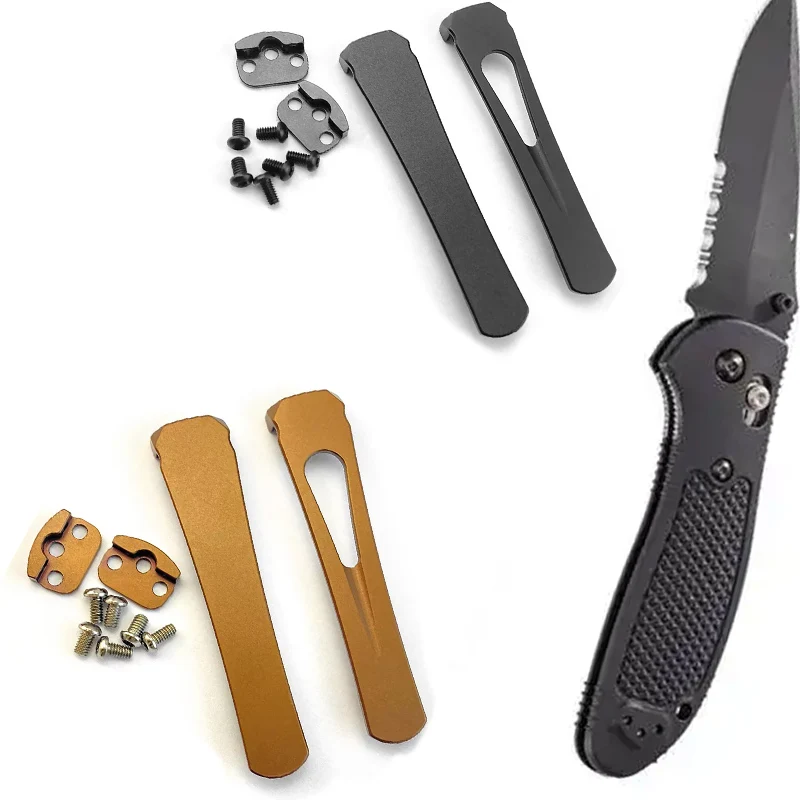 

Titanium Knife Standard Modular V2 Machined Deep Carry Clip With Screws For Benchmade Griptillian 551 Emerson Knives