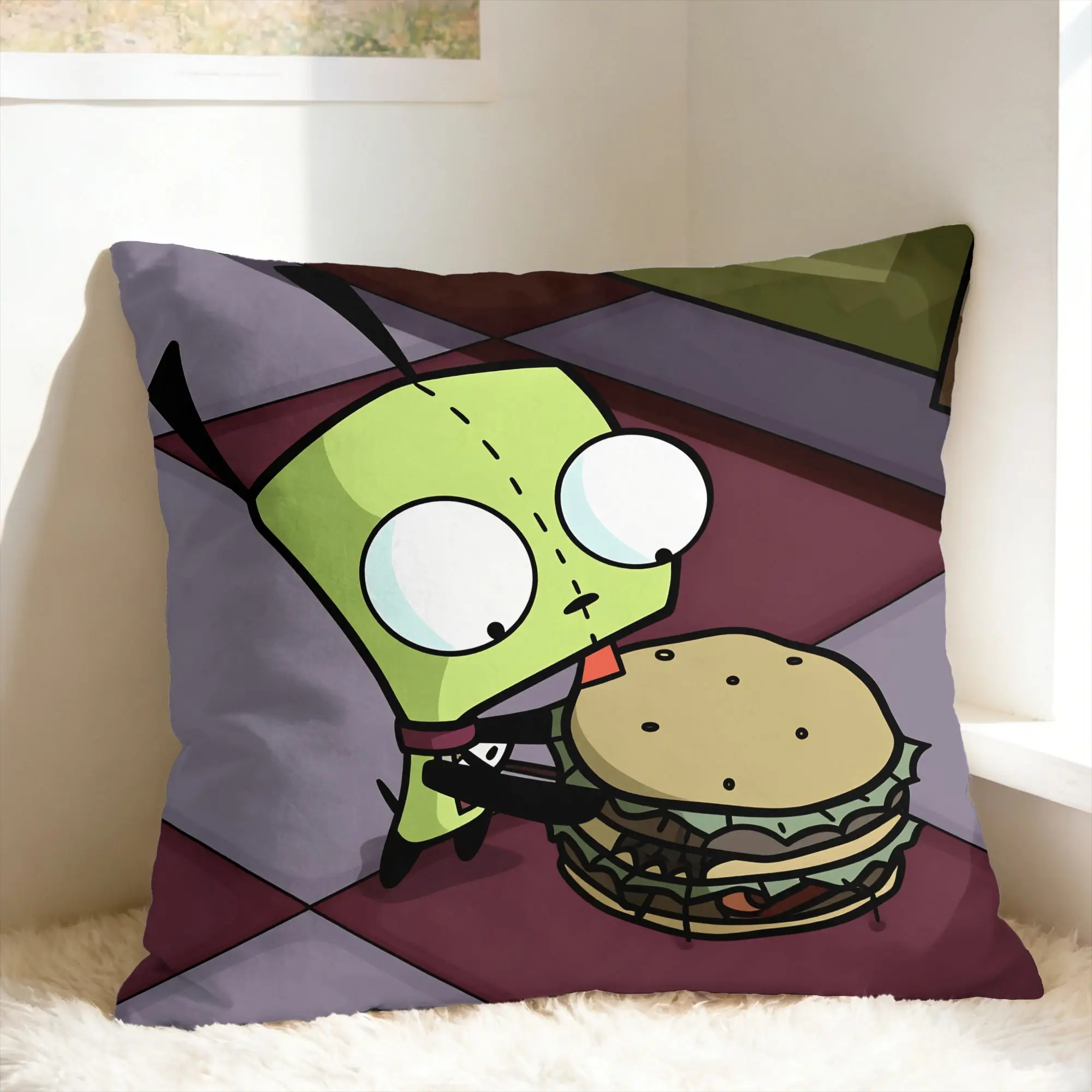 I-Invader ZIM Anime Pillow Case  Soft Pillow Cover Cute Funny Pillowcases For Sofa Couch Bed Living Room