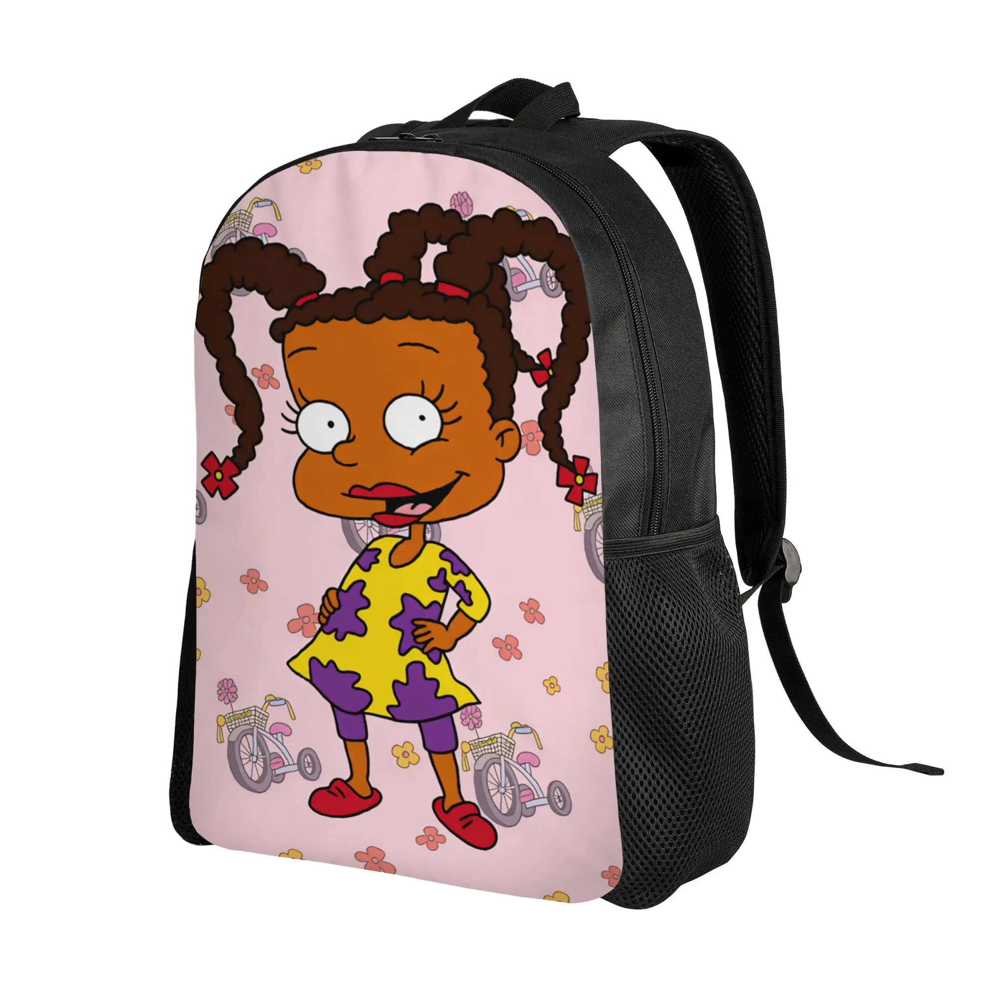 Rugrat Character Backpack  Cycling Backpacks Women Colorful Soft School Bags Novelty Rucksack