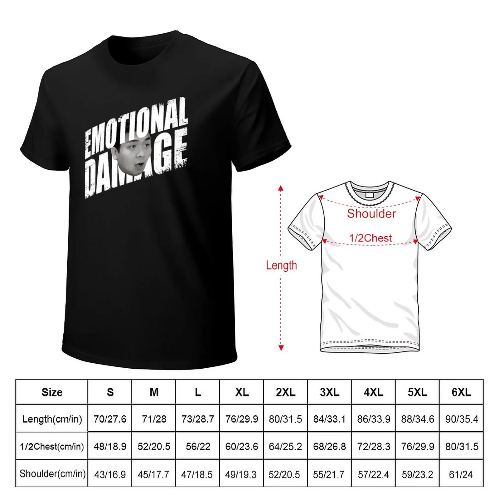 EMOTIONAL DAMAGE meme(4) T-Shirt cotton t shirts high quality T-Shirt