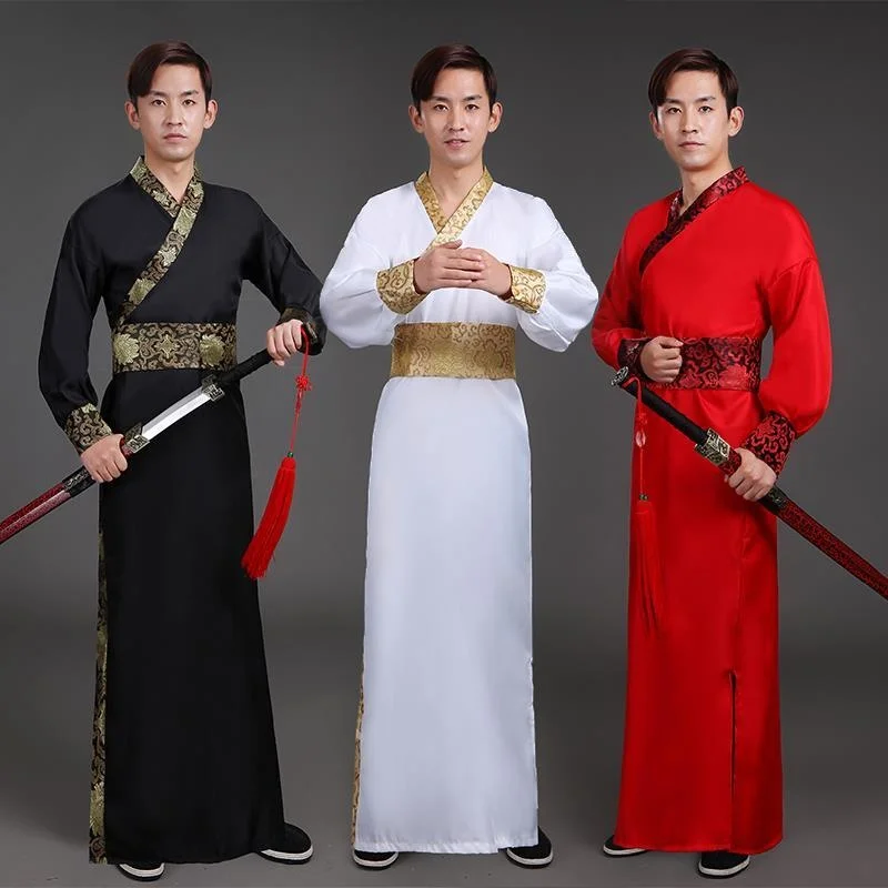 رجل Hanfu الملابس الصينية التقليدية القديمة Hanfu الرجال زي مهرجان الزي مرحلة أداء الملابس الشعبية الرقص ازياء