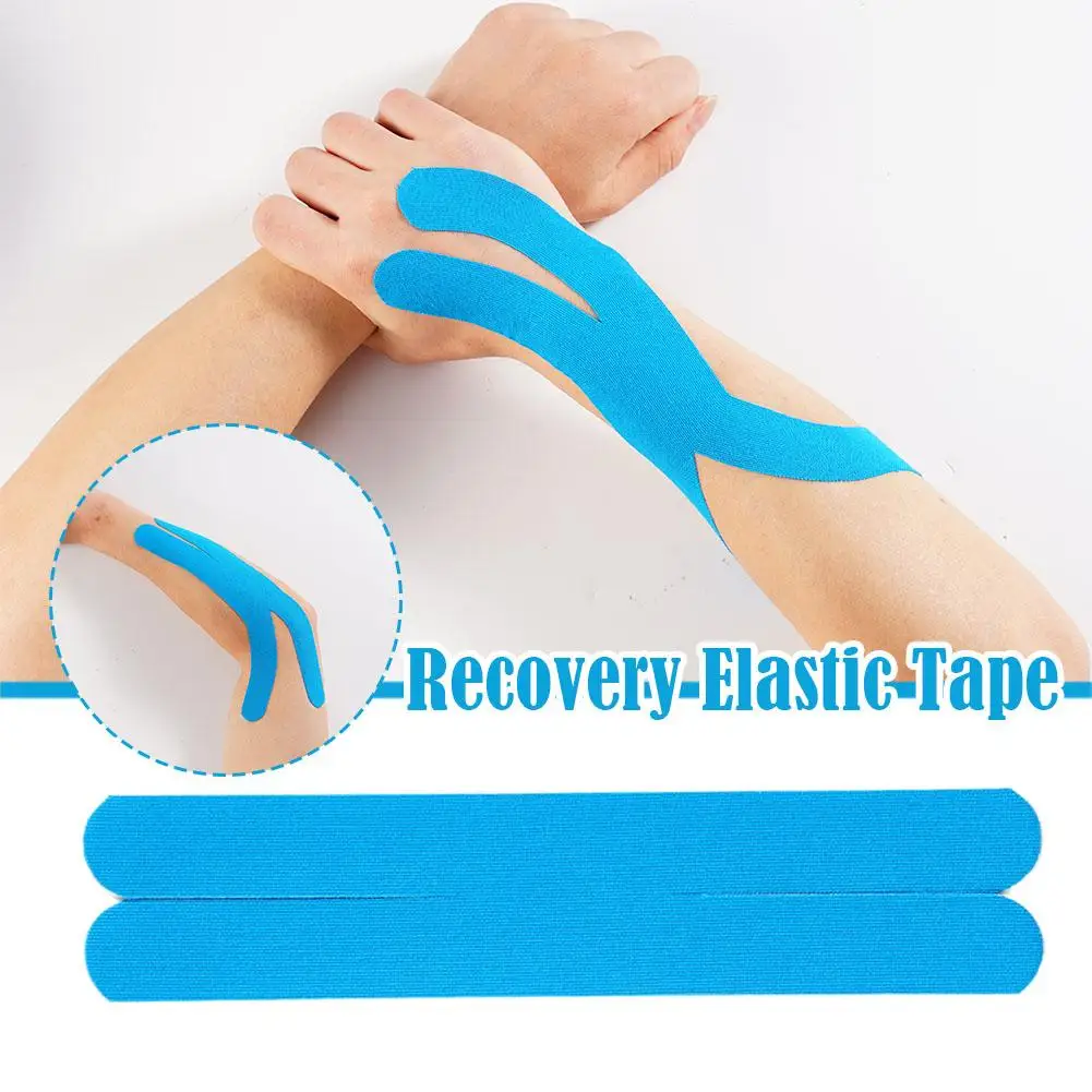 2023 New Kinesiology Tape Athletic Recovery Elastic Tape Kneepad Muscle Pain Relief Knee Pads Support for Gym Fitness Banda T4W6