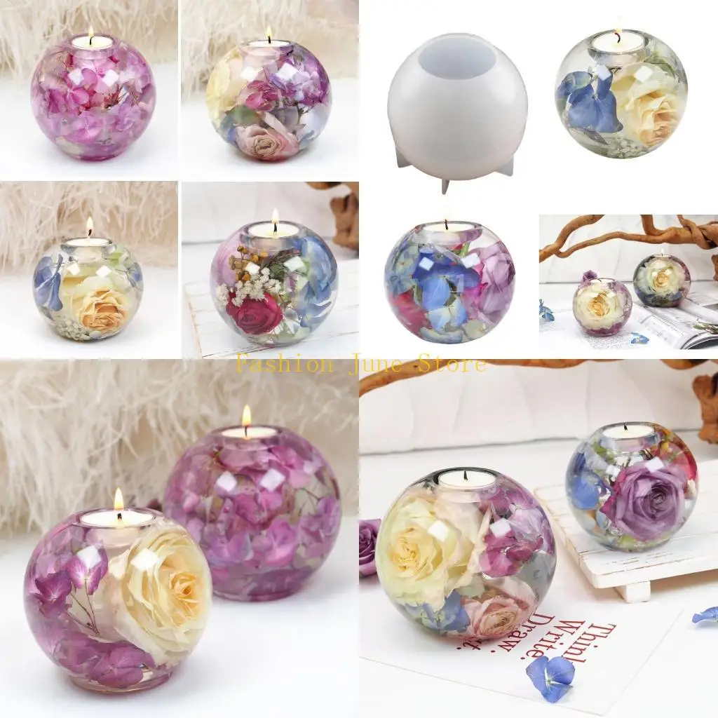 N5KA Spherical Epoxy Resin Mould Holder Mold for Resin Epoxy Jewelry Making