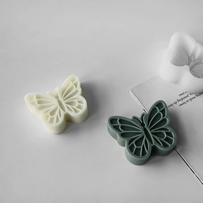 DIY Butterfly Aroma Candle Silicone Mold Butterfly Soy Wax Candle Plaster Resin Ornament Molds Handmade Soap Making Supplies