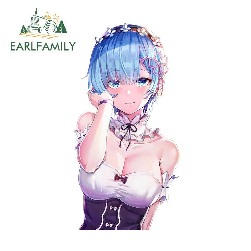 

EARLFAMILY 13cm x 6.8cm for Rem Car Sticker Car Door Protector Decal Occlusion Scratch Vinyl Laptop Waterproof Windows Styling