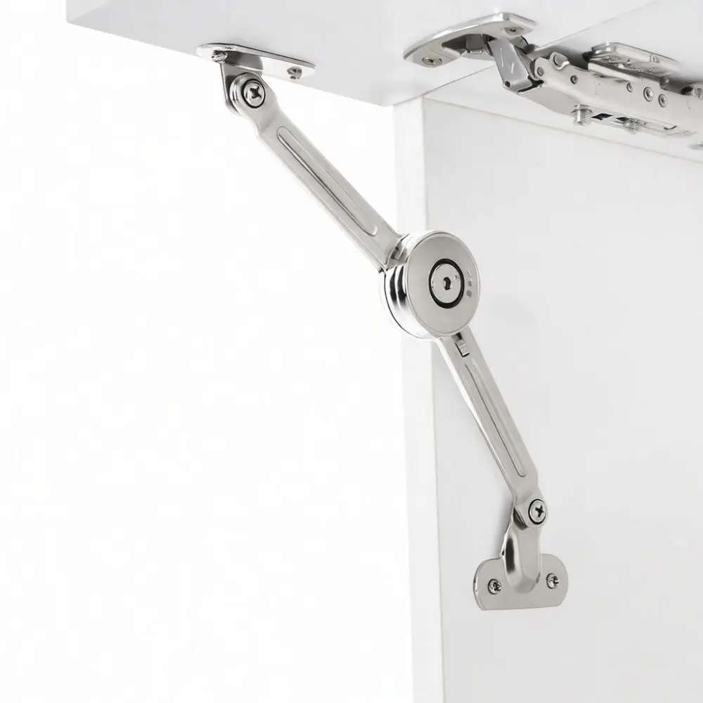 Hydraulic Support Rod For Glass Narrow Frame Cabinet Door Buffer Hinge Free Stop Folding Gas Strut Furniture Hardware