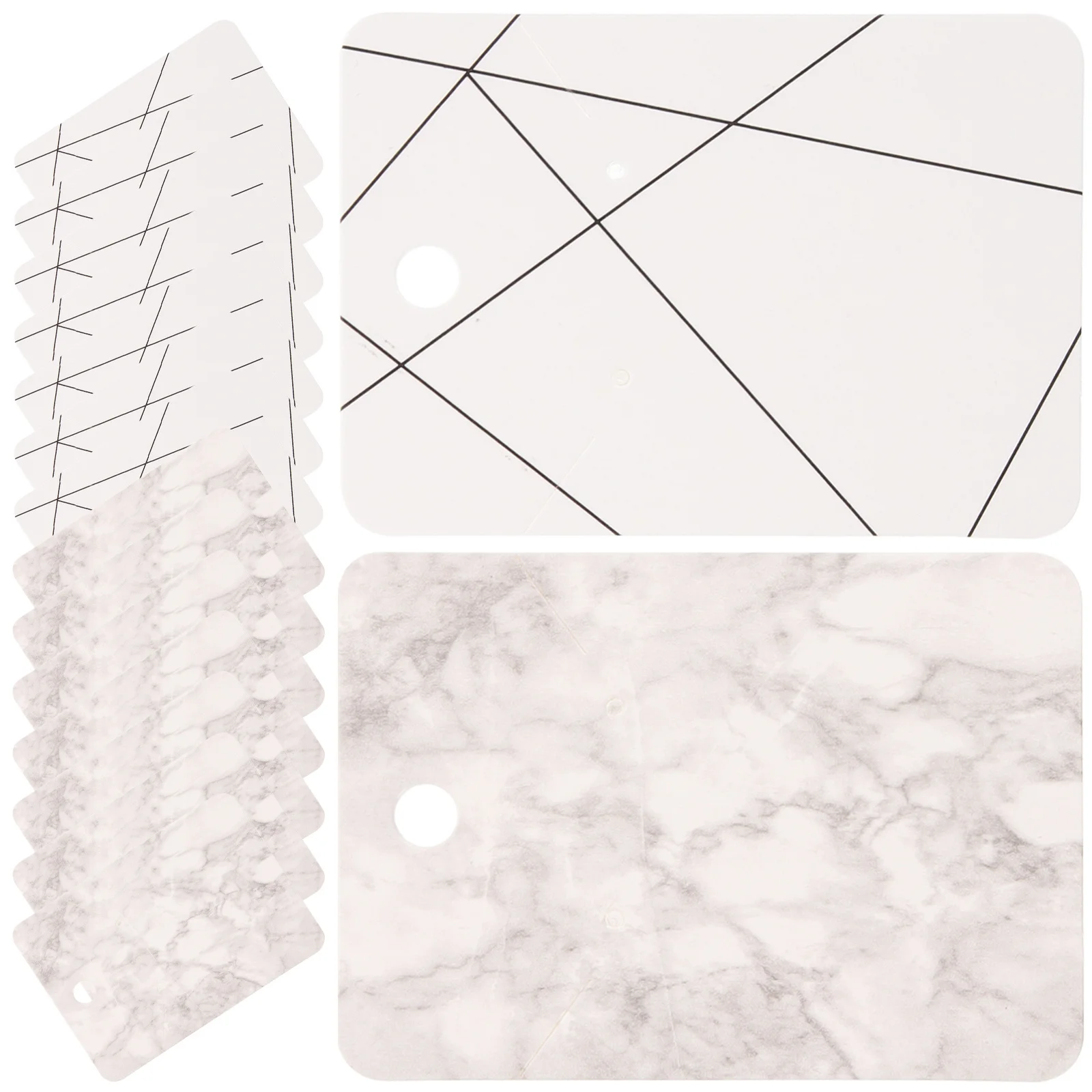 100 قطعة بطاقات مجوهرات فارغة ارتداء مقاومة صديقة للبيئة من الورق المقوى لقلادة القرط عرض تخزين المشاريع الحرفية ذاتية الصنع #2