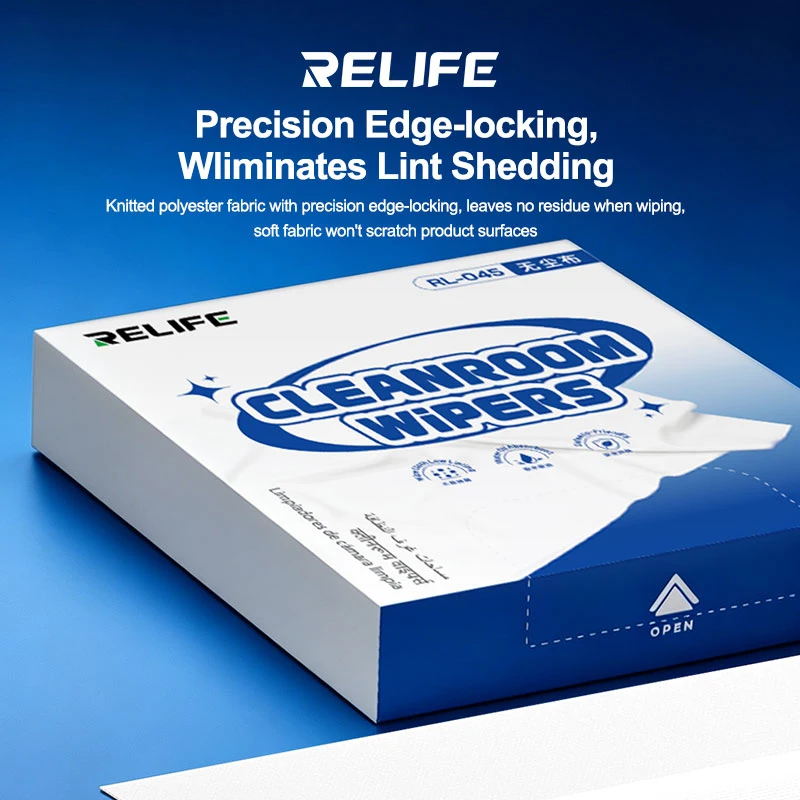 Relife RL-045 Anti-static Cleanroom Wipers Dust-Free Wipe Cloth Phone Screen Motherboard Electronic Parts Cleaning Cloth Wiper