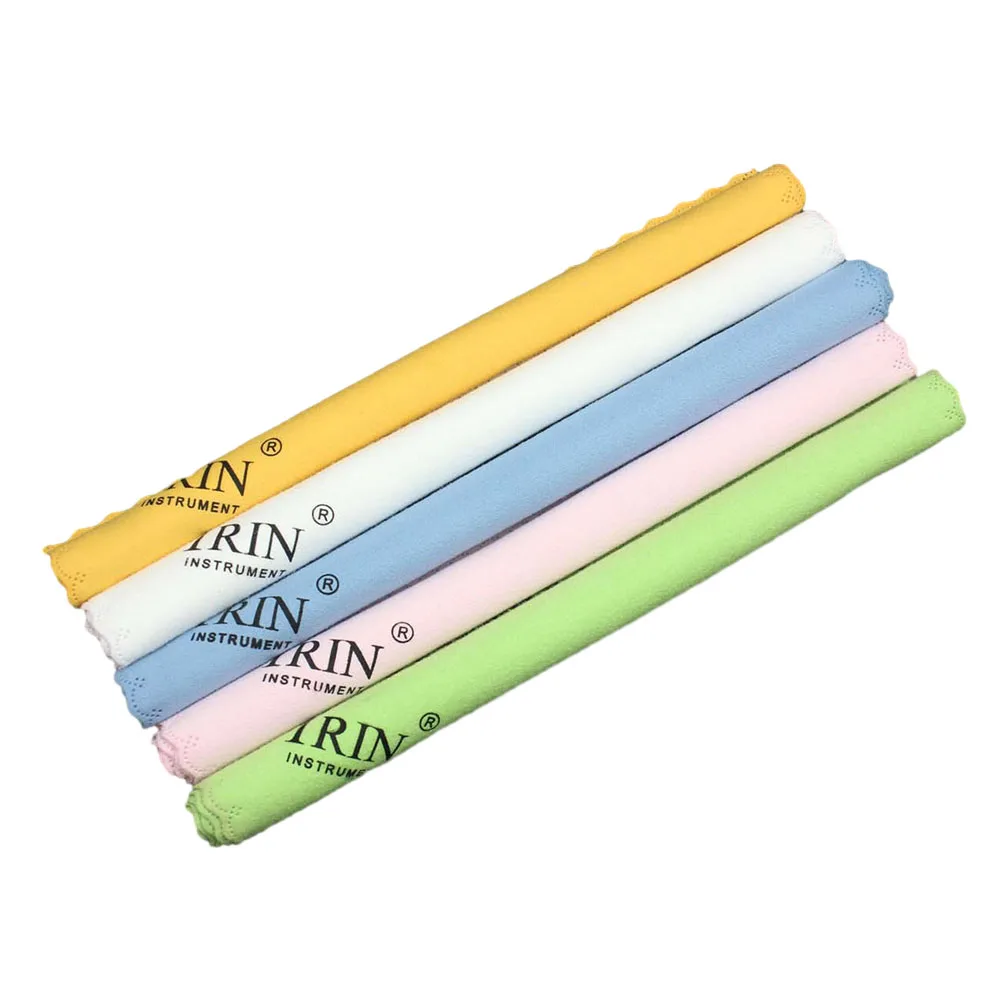 Say Goodbye to Fingerprints Pack of 5 Microfiber Cloth for Guitar, Violin, Piano, Removes Dirt and Grease Effortlessly